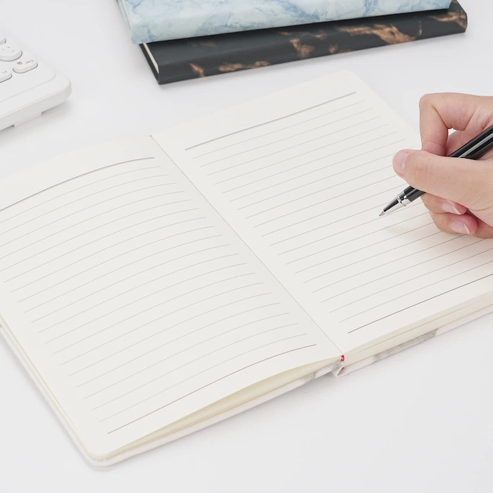 Personalized leather notebook